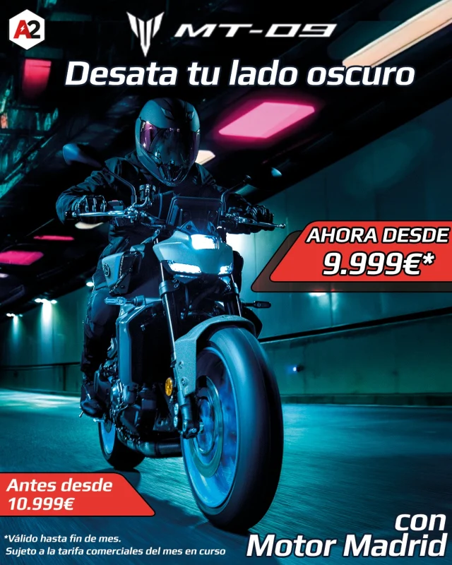 Desata tu lado oscuro con Yamaha Motor Madrid

OPORTUNIDAD ÚNICA
Pídenos más información

WhatsApp 676208025
📍C/ de Zurbano, 93-95

#yamaha #revsyourheart 
#mt09 #bikeride 
#bikelife