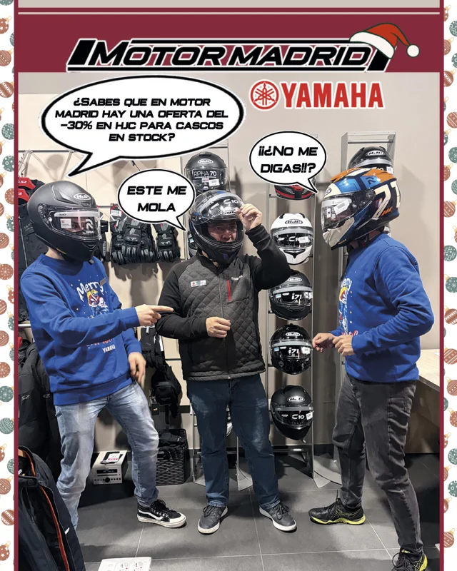 ¿Se acerca la Navidad y te has pillado a lo último con los regalos?
Pues, disfruta del -30% en nuestros cascos HJC en stock🎄😎

📍Calle de Zurbano 93-95
WhatsApp 676 20 80 25

#cascos #hjc #hjchelmets 
#r9 #Navidad